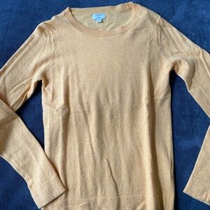 J. Crew Women's Yellow Crew Neck Sweater